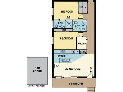 Floorplan of Homely unit listing, 1/1422 Centre Road, Clayton South VIC 3169