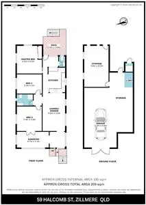 Floorplan of Homely house listing, 59 Halcomb Street, Zillmere QLD 4034