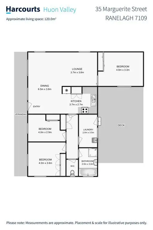 Floorplan of Homely house listing, 35 Marguerite Street, Ranelagh TAS 7109