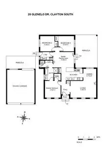Floorplan of Homely house listing, 28 Glenelg Drive, Clayton South VIC 3169