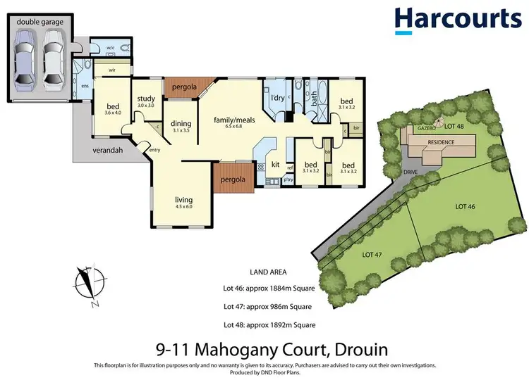 Floorplan of Homely house listing, 9-11 Mahogany Court, Drouin VIC 3818