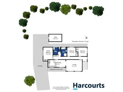 Floorplan of Homely unit listing, 1/28A Nolan Crescent, Kingston TAS 7050