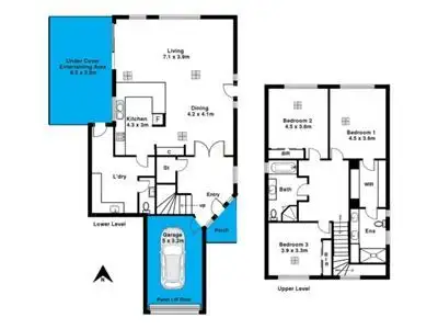 Floorplan of Homely house listing, 1B Derrick Avenue, Glenelg North SA 5045