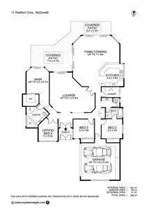 Floorplan of Homely house listing, 11 Redford Crescent, Mcdowall QLD 4053