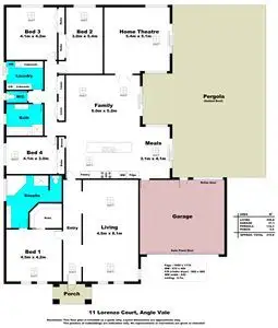 Floorplan of Homely house listing, 11 Lorenzo Court, Angle Vale SA 5117