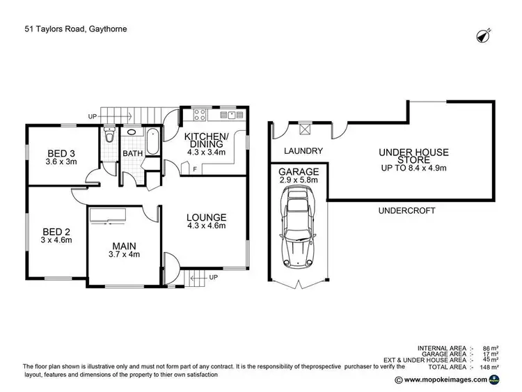 Floorplan of Homely house listing, 51 Taylors Road, Gaythorne QLD 4051