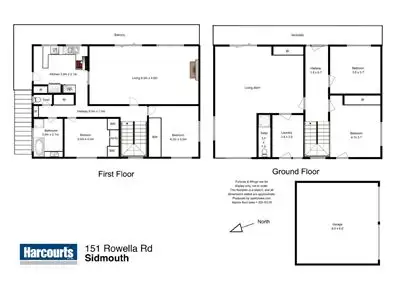Floorplan of Homely house listing, 151 Rowella Road, Sidmouth TAS 7270
