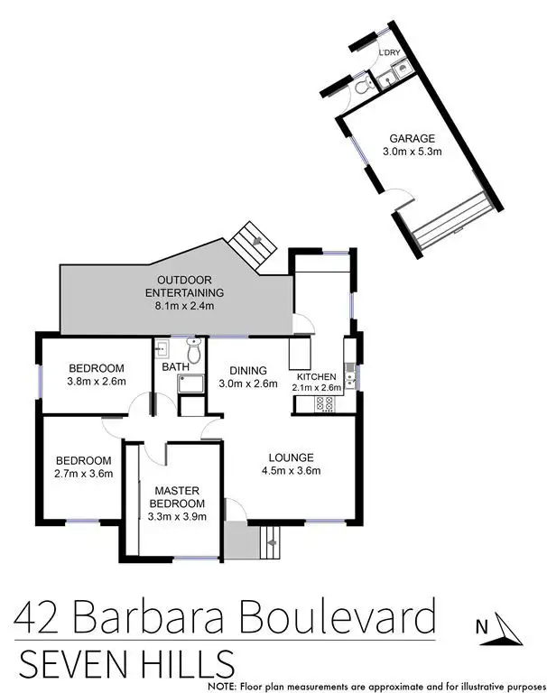 Floorplan of Homely house listing, 42 Barbara Blvd, Seven Hills NSW 2147