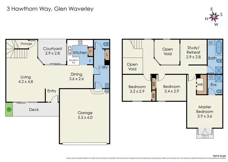 Floorplan of Homely townhouse listing, 3 Hawthorn Way, Glen Waverley VIC 3150