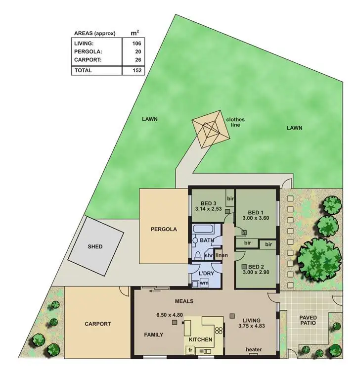 Floorplan of Homely house listing, 49 Pembroke Drive, Reynella SA 5161