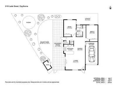 Floorplan of Homely villa listing, 3/16 Lade Street, Gaythorne QLD 4051