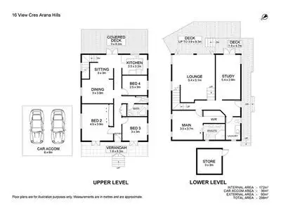 Floorplan of Homely house listing, 16 View Crescent, Arana Hills QLD 4054