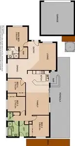 Floorplan of Homely house listing, 81 Carrum Woods Drive, Carrum Downs VIC 3201