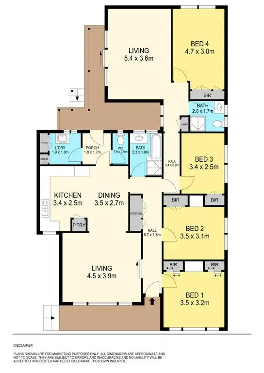 Floorplan of Homely house listing, 36 Eton Street, Wendouree VIC 3355