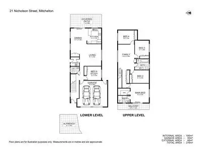 Floorplan of Homely house listing, 21 Nicholson Street, Mitchelton QLD 4053
