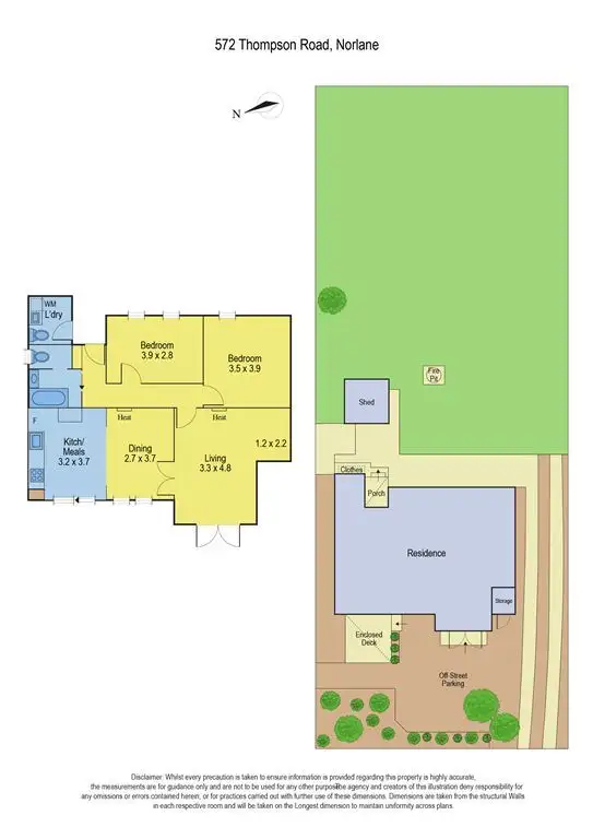 Floorplan of Homely house listing, 572 Thompson Road, Norlane VIC 3214