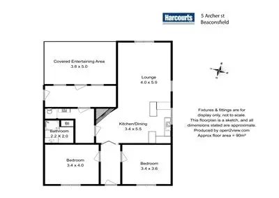 Floorplan of Homely house listing, 5 Archer Street, Beaconsfield TAS