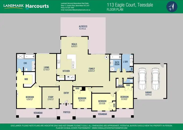 Floorplan of Homely house listing, 113 Eagle Court, Teesdale VIC 3328