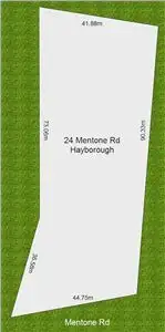Floorplan of Homely land listing, 24 Mentone Road East, Hayborough SA 5211