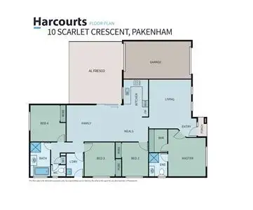Floorplan of Homely house listing, 10 Scarlet Crescent, Pakenham VIC 3810