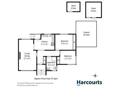 Floorplan of Homely house listing, 73 Corranga Drive, Chigwell TAS 7011