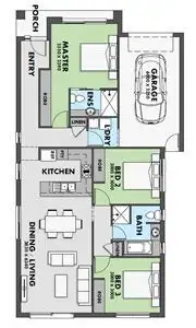 Floorplan of Homely house listing, 77 Golden Wattle Drive, Armstrong Creek VIC 3217