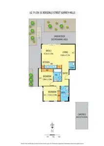 Floorplan of Homely apartment listing, LG 11/28-34 Boisdale Street, Surrey Hills VIC 3127
