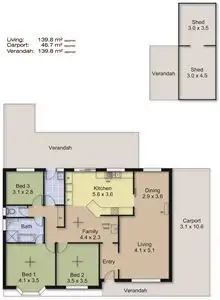 Floorplan of Homely house listing, 4 Blundy Way, Littlehampton SA 5250