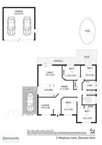 Floorplan of Homely house listing, 3 Meadows Lane, Davoren Park SA 5113