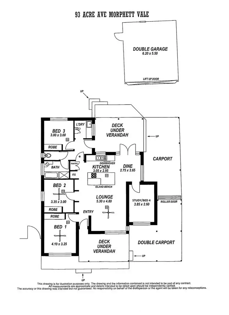 Floorplan of Homely house listing, 93 Acre Avenue, Morphett Vale SA 5162