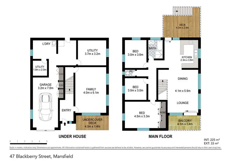 Floorplan of Homely house listing, 47 Blackberry Street, Mansfield QLD 4122