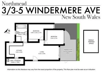 Floorplan of Homely apartment listing, 3/3-5 Windermere Avenue, Northmead NSW 2152