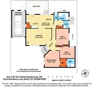 Floorplan of Homely unit listing, 2/93 Ann Street, Dandenong VIC 3175