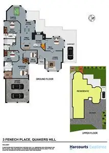 Floorplan of Homely house listing, 3 Fenech Place, Quakers Hill NSW 2763