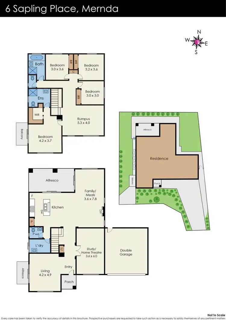 Floorplan of Homely house listing, 6 Sapling Place, Mernda VIC 3754