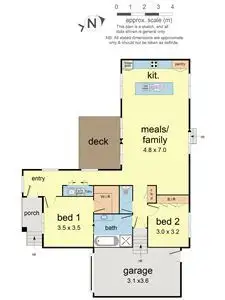 Floorplan of Homely unit listing, 7/57 Bayswater Road, Croydon VIC 3136
