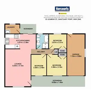 Floorplan of Homely house listing, 32 Leumeah Street, Sanctuary Point NSW 2540