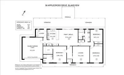Floorplan of Homely house listing, 56 Applecross Drive, Blakeview SA 5114