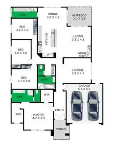 Floorplan of Homely house listing, 22 Fenwick Fairway, Bannockburn VIC 3331