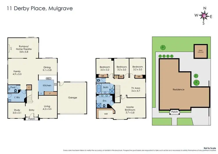 Floorplan of Homely house listing, 11 Derby Place, Mulgrave VIC 3170