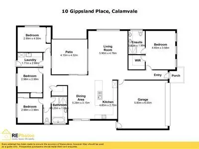 Floorplan of Homely house listing, 10 Gippsland Place, Calamvale QLD 4116