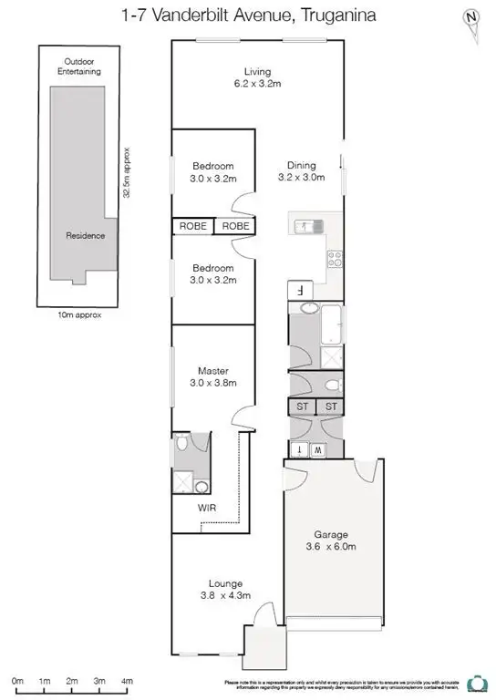 Floorplan of Homely unit listing, 1/7 Vanderbilt Avenue, Truganina VIC 3029
