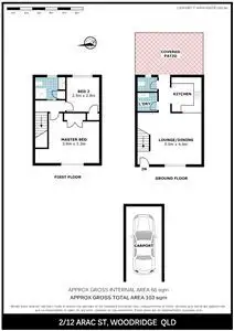 Floorplan of Homely townhouse listing, 2/12 Arac Street, Woodridge QLD 4114