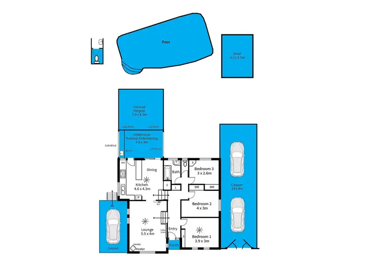 Floorplan of Homely house listing, 7 Glenalvon Drive, Flagstaff Hill SA 5159