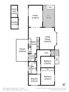 Floorplan of Homely house listing, 267 Roslyn Avenue, Blackmans Bay TAS