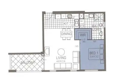 Floorplan of Homely apartment listing, 79/132 Terrace Road, Perth WA 6000