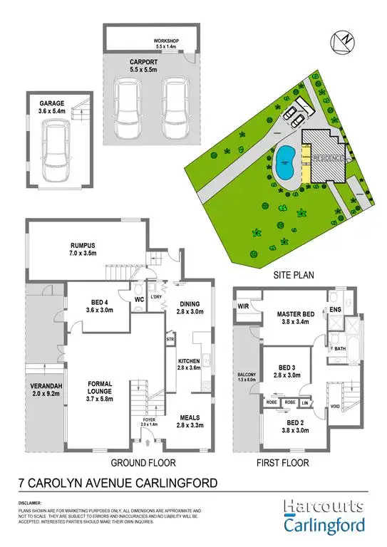 Floorplan of Homely house listing, 7 Carolyn Avenue, Carlingford NSW 2118