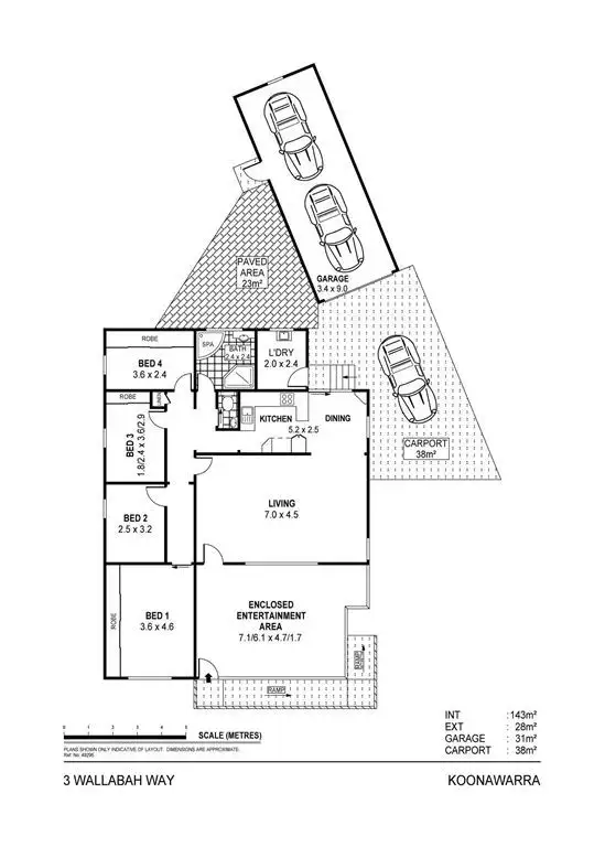 Floorplan of Homely house listing, 3 Wallabah Way, Koonawarra NSW 2530