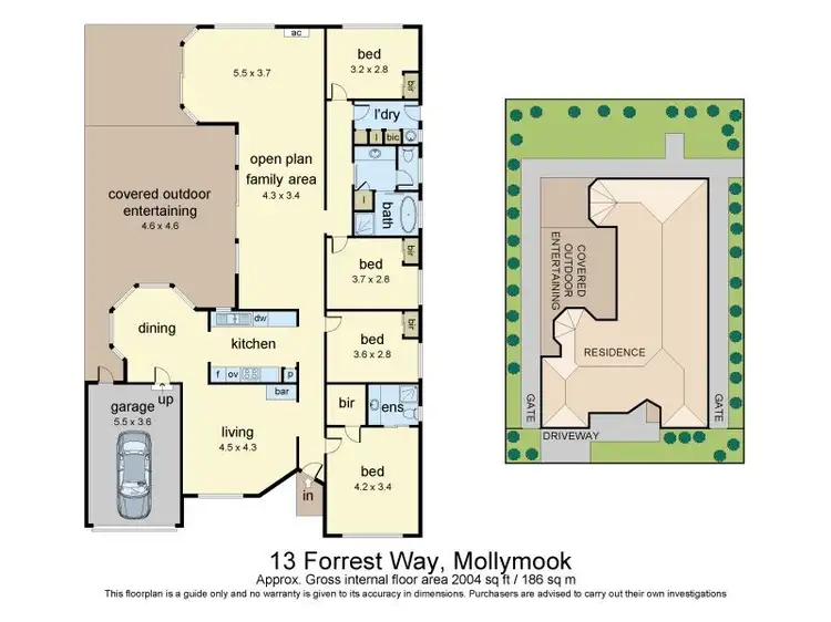Floorplan of Homely house listing, 13 Forest Way, Mollymook NSW 2539