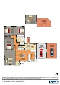Floorplan of Homely house listing, 22 Sanders Crescent, Kings Langley NSW 2147